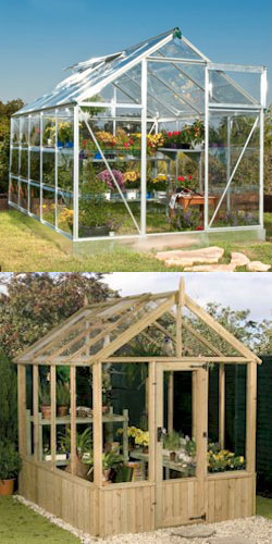 Aluminiuma And Wooden Framed greenhouse - lets-do-diy.com