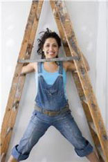 Lady With Ladder - lets-do-diy.com