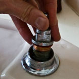 Changing a tap washer