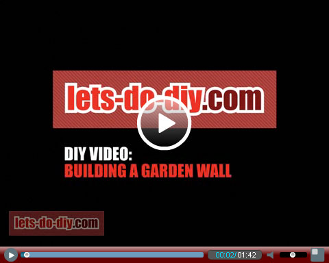Building a Garden Wall Video - lets-do-diy.com