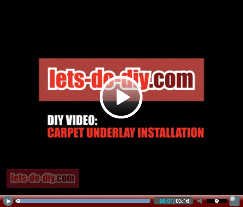 Carpet underlay installation - lets-do-diy.com