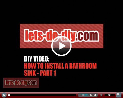How to install a drop-in bathroom sink - lets-do-diy.com