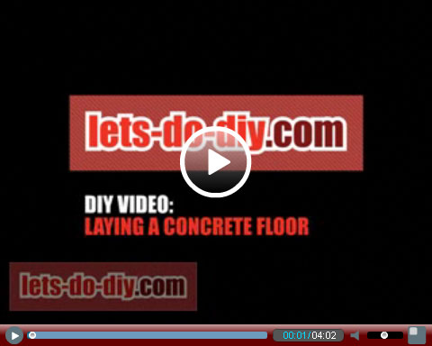 Laying a Concrete Floor Video - lets-do-diy.com