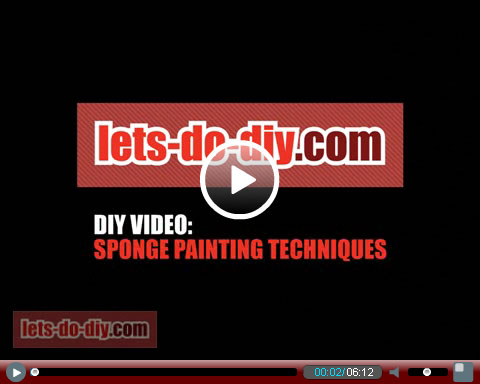 Sponge Painting Techniques Video - lets-do-diy.com